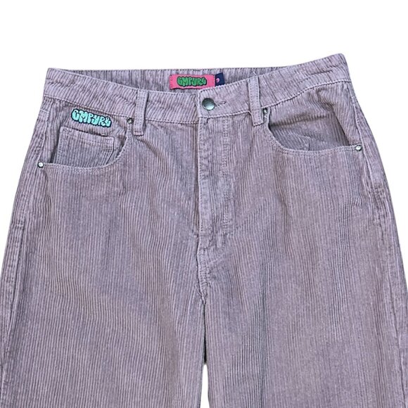 Empyre Tori Corduroy Pants Relaxed Fit Womens Size 9 Lightweight Y2K Skater 90s - Picture 3 of 6